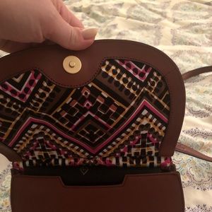 NWT Vera Bradley brown crossbody leather